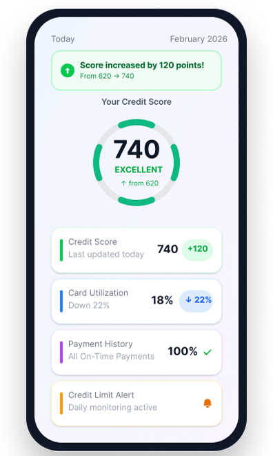Credit score dashboard
